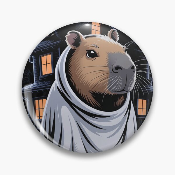 Item preview, Spooky Capybara Ghost Haunted Halloween House Phantom designed and sold by lamsaoniutoi.