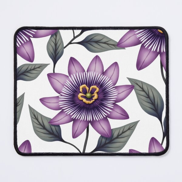 Item preview, Midnight Amethyst Bloom – Elegant Passionflower Pattern designed and sold by Dream Bloom Gallery.