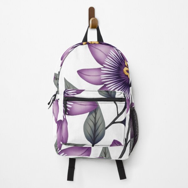 Item preview, Midnight Amethyst Bloom – Elegant Passionflower Pattern designed and sold by Dream Bloom Gallery.