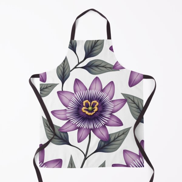 Item preview, Midnight Amethyst Bloom – Elegant Passionflower Pattern designed and sold by Dream Bloom Gallery.