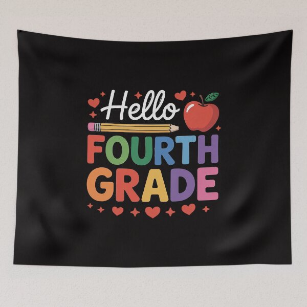 Item preview, Hello Fourth Grade Team 4th Grade Back to School Teacher Kid designed and sold by PattonJillian.