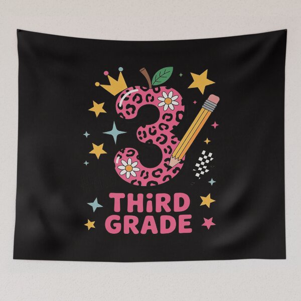 Item preview, Hello 3rd Third Grade Back To School Pink Leopard Teacher designed and sold by PattonJillian.