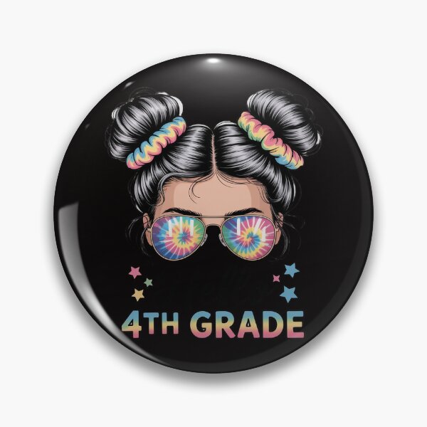 Item preview, Hello 4th Grade Messy Hair Bun Girl Back To School First Day designed and sold by PattonJillian.