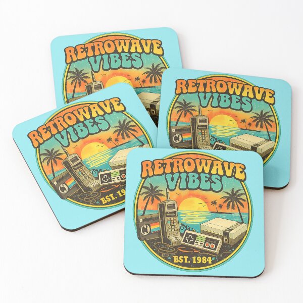 Item preview, Retro Wave Sunset: Back to the 80s Aesthetic designed and sold by Backtrack Boutique.