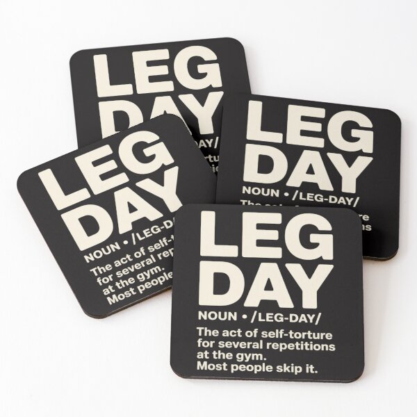 Item preview, Gym Leg Day Definition Workout Fitness Exercise designed and sold by PattonJillian.