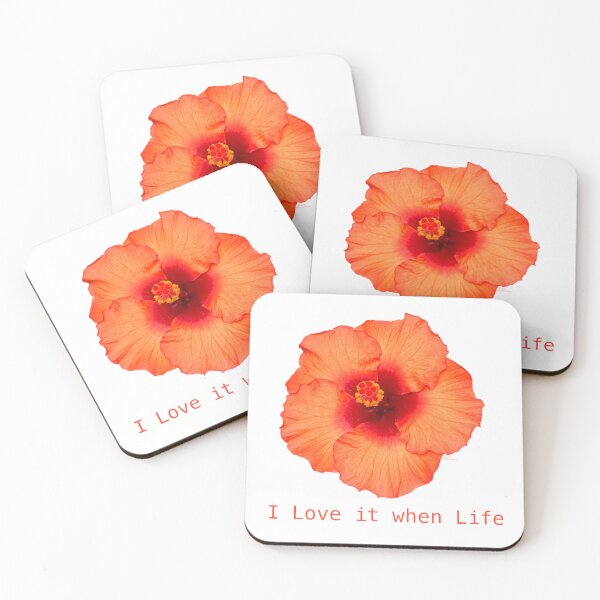 Item preview, I Love it when Life, Hibiscus flower designed and sold by Josephine Ethereal.
