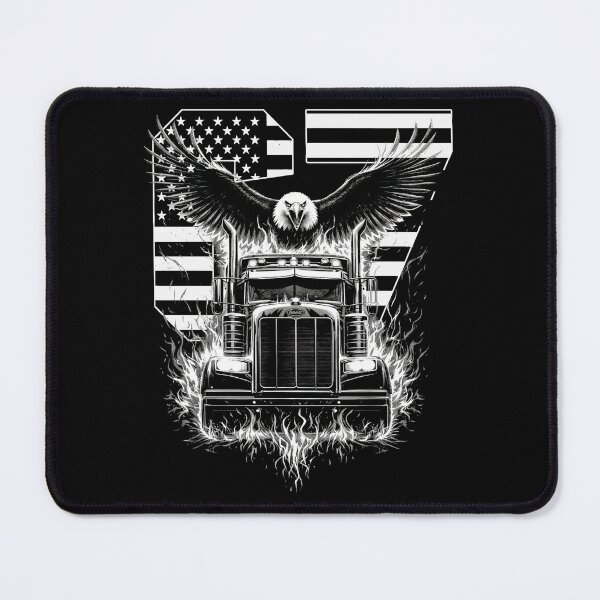 Item preview, Patriotic Eagle 67 Six Seven Semi Truck Flame Design designed and sold by LashondaGreen89.