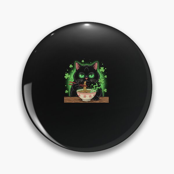 Item preview, Lucky Grumpy Ramen Cat designed and sold by yaginoie.