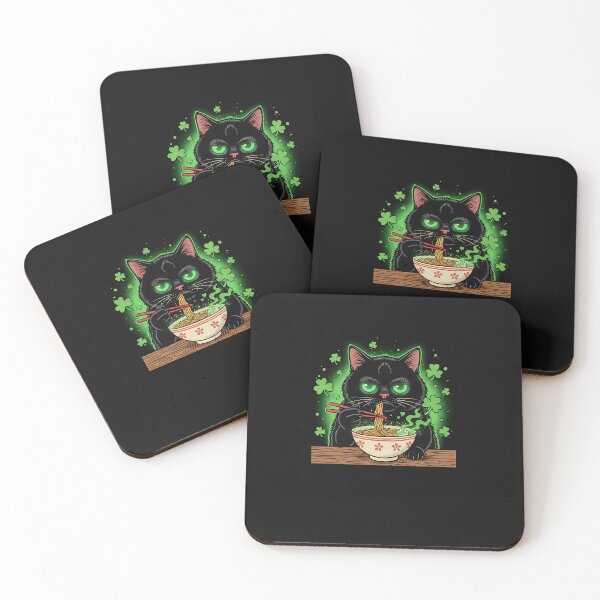 Item preview, Lucky Grumpy Ramen Cat designed and sold by yaginoie.