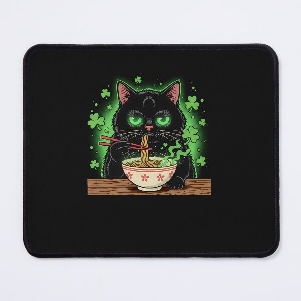Item preview, Lucky Grumpy Ramen Cat designed and sold by yaginoie.