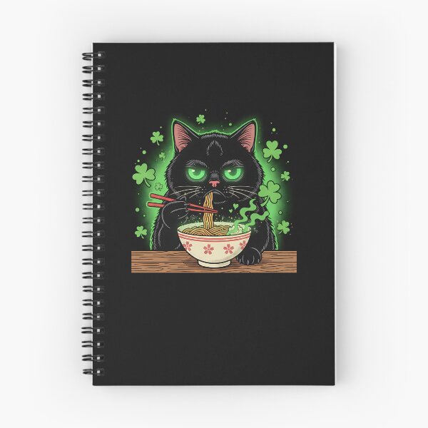 Item preview, Lucky Grumpy Ramen Cat designed and sold by yaginoie.
