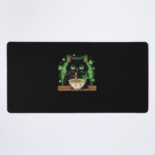 Item preview, Lucky Grumpy Ramen Cat designed and sold by yaginoie.
