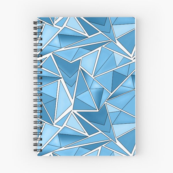 Item preview, Sky blue and blue geometric shapes pattern modern pattern designed and sold by fuzzyfox.