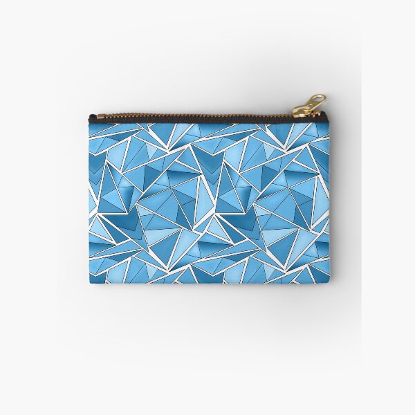 Item preview, Sky blue and blue geometric shapes pattern modern pattern designed and sold by fuzzyfox.