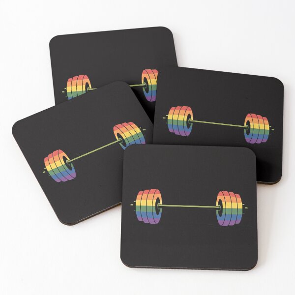 Artikelvorschau, Gay Pride Rainbow Barbell Gym entworfen und verkauft von rutimenta.