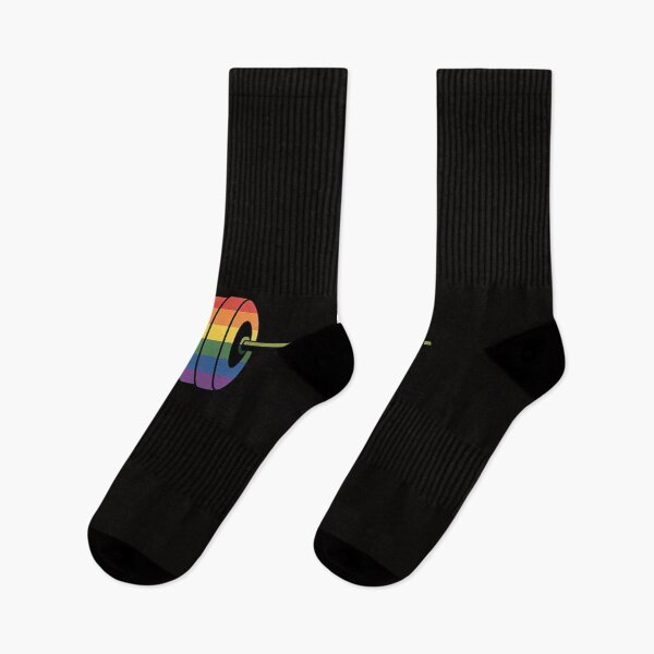 Item preview, Gay Pride Rainbow Barbell Gym designed and sold by rutimenta.