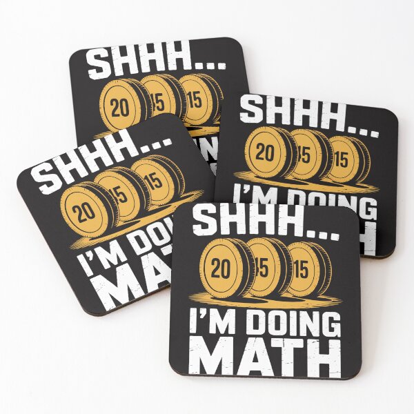 Item preview, Fitness Workout Shh I'm Doing Math Barbell designed and sold by rutimenta.