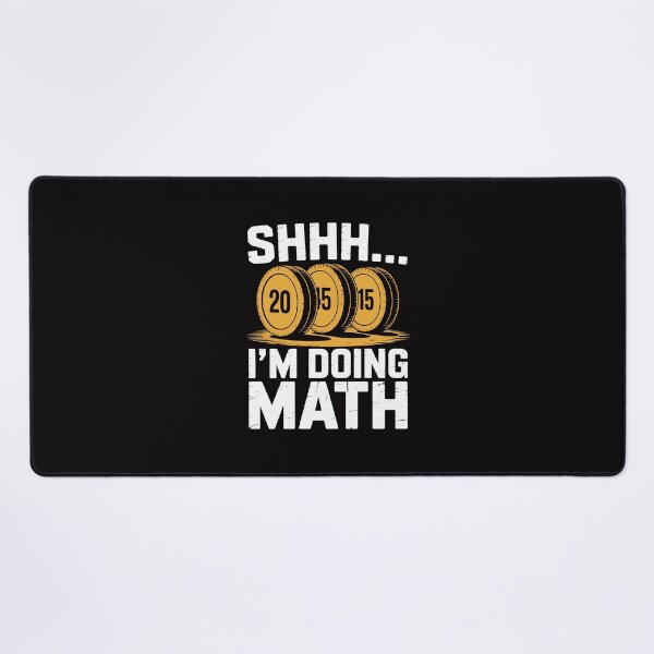 Item preview, Fitness Workout Shh I'm Doing Math Barbell designed and sold by rutimenta.