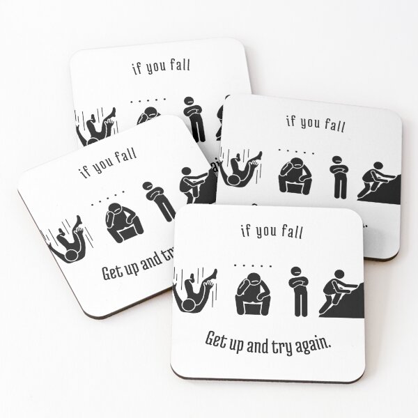 Item preview, If You Fall, Get Up and Try Again designed and sold by Gusferdesign.