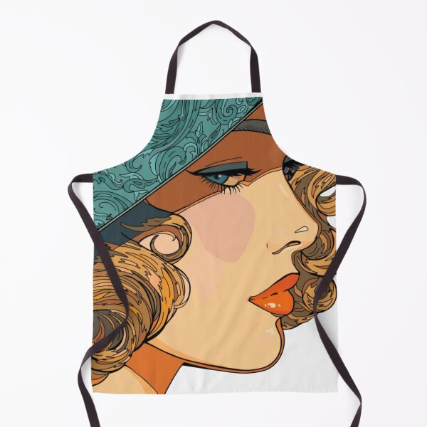 Item preview, Retro Editorial Woman Profile Illustration designed and sold by Silrom.
