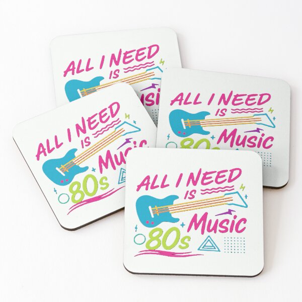 Item preview, All I Need Is 80s Music Neon Guitar designed and sold by All I Need Designs.