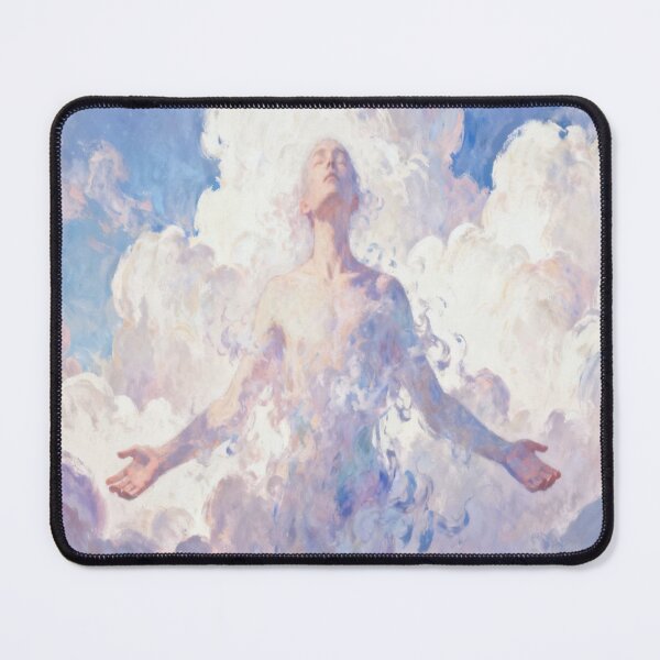 Item preview, Ascension Dream – Surreal Figure Emerging from Clouded Sky designed and sold by Cristhian Almanza.