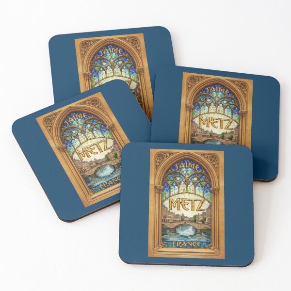 Item preview, Metz France Cathedral Window - Art Nouveau Gothic Mosaic Art designed and sold by FrancophileFun.