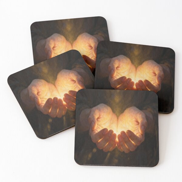 Item preview, Hands of Light – Mystical Glow Held in Human Touch designed and sold by Cristhian Almanza.