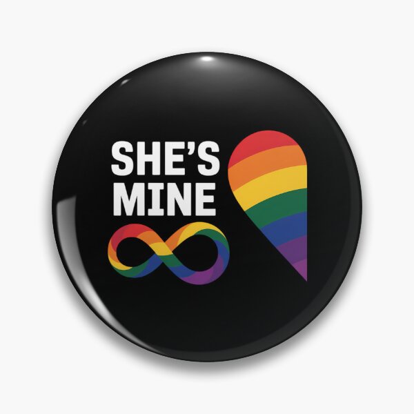 Artikelvorschau, im Hers shes Mine Pride Lesbian Couples LGBTQ entworfen und verkauft von Morphologiona.