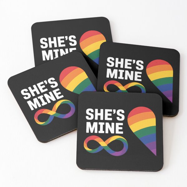 Item preview, im Hers shes Mine Pride Lesbian Couples LGBTQ designed and sold by Morphologiona.