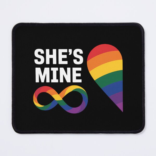 Item preview, im Hers shes Mine Pride Lesbian Couples LGBTQ designed and sold by Morphologiona.