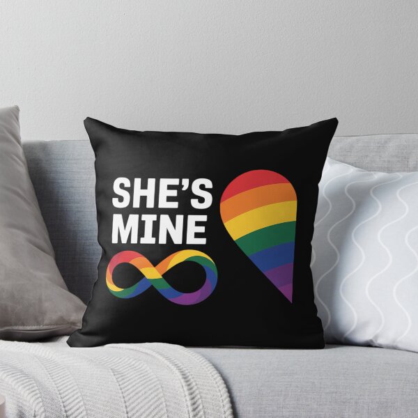 Item preview, im Hers shes Mine Pride Lesbian Couples LGBTQ designed and sold by Morphologiona.