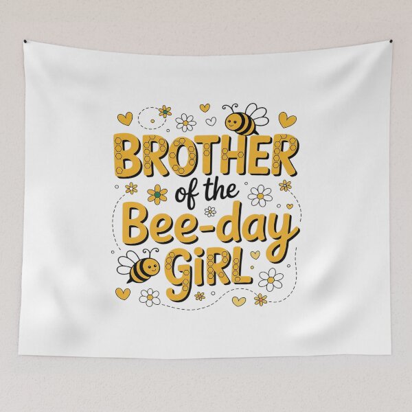 Item preview, Brother Of The Bee Day Girl Flower Birthday Family Matching designed and sold by Rrettgison.