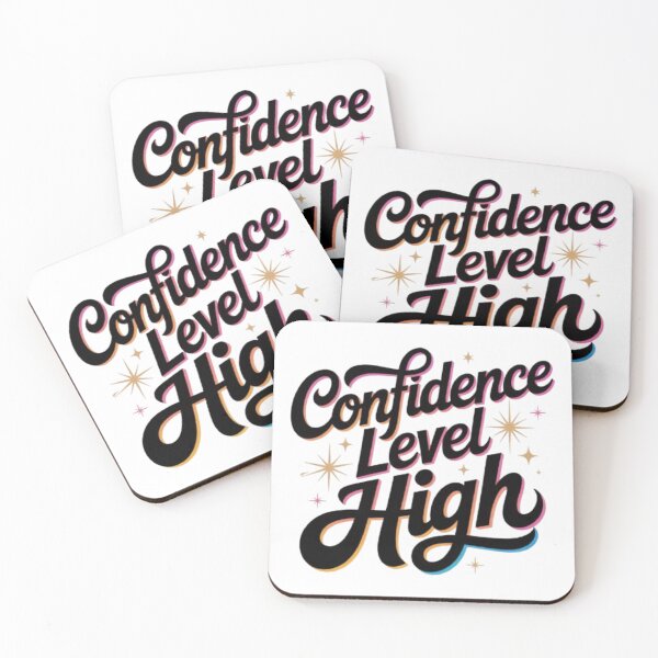 Item preview, Confidence Level High – Bold Mindset Statement designed and sold by NewUSShop.