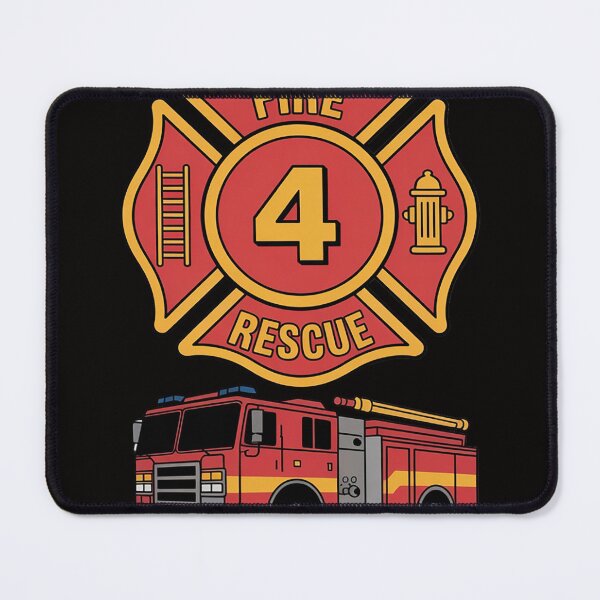 Item preview, Fire Truck 4th Birthday Boy 4 Year Old Firefighter designed and sold by rutimenta.
