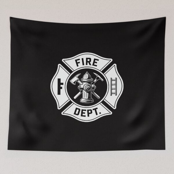 Item preview, Fire Department Fireman Symbol Firefighter Gear designed and sold by rutimenta.