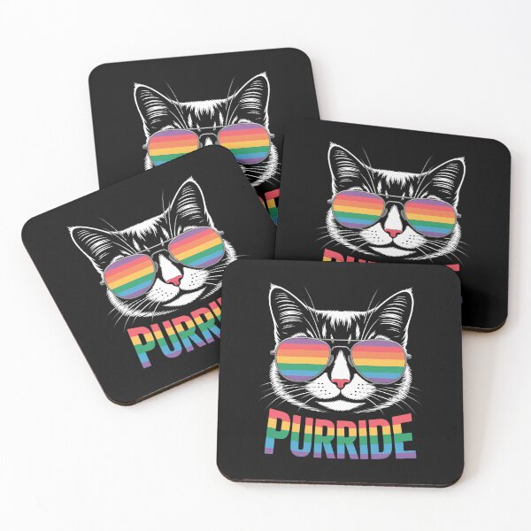 Item preview, Cat Gay Pride Rainbow LGBTQ designed and sold by Morphologiona.