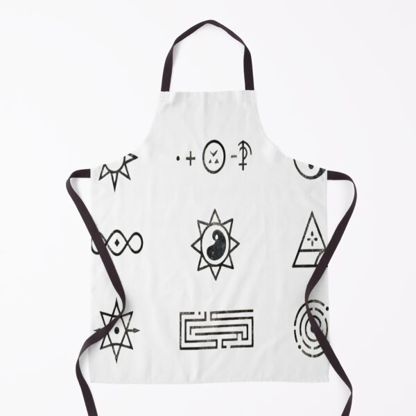 Item preview, Mystic Grid – Esoteric Symbols on Aged Parchment Background designed and sold by Cristhian Almanza.