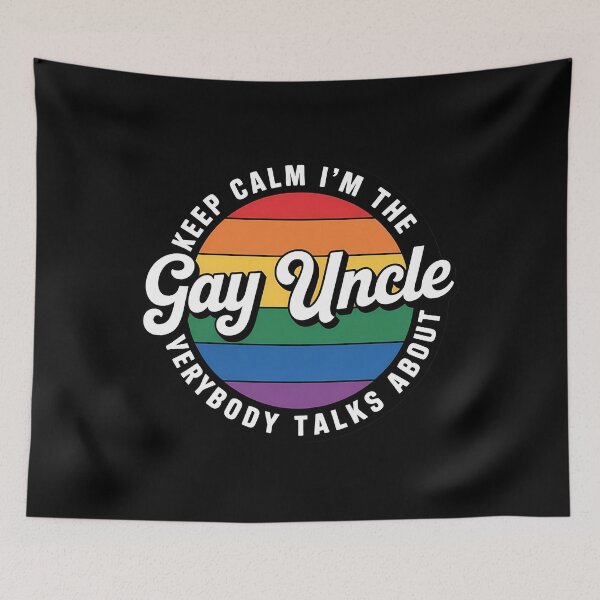 Item preview, Keep Calm Im The Gay Uncle Rainbow - LGBT Pride Funny designed and sold by Morphologiona.