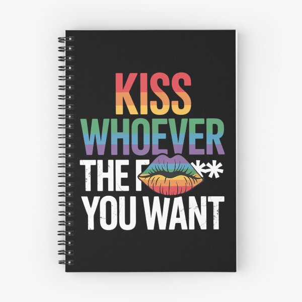 Item preview, Kiss Whoever The F Fuck You Want Gay Lesbian LGBT designed and sold by Morphologiona.
