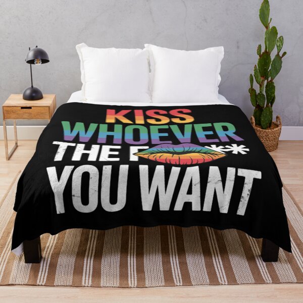 Item preview, Kiss Whoever The F Fuck You Want Gay Lesbian LGBT designed and sold by Morphologiona.