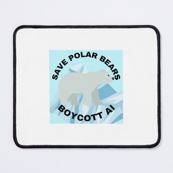 Item preview, Save Polar Bears, Boycott AI designed and sold by Designs4Better.