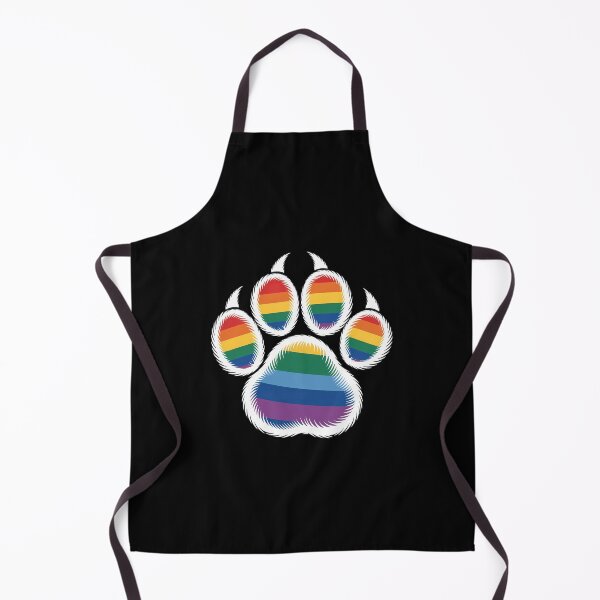 Artikelvorschau, LGBT-Verbündeter, Furry Pride, Regenbogen-Fursuit, Hundepfotenabdruck entworfen und verkauft von Morphologiona.