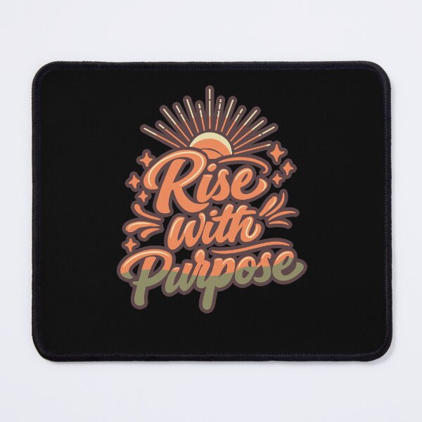 Item preview, Rise With Purpose  - Retro Typography Sunburst designed and sold by Geometricae.