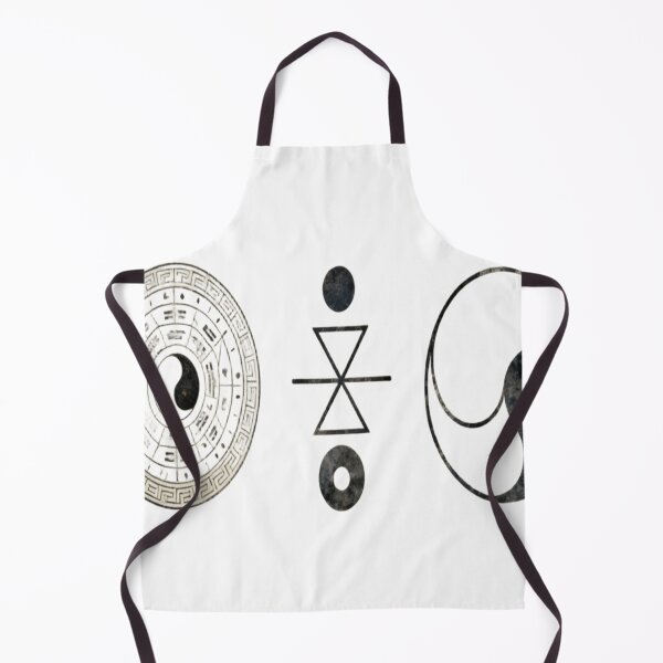Item preview, Trinity of Balance – Taoist and Esoteric Symbols on Aged Parchment designed and sold by Cristhian Almanza.