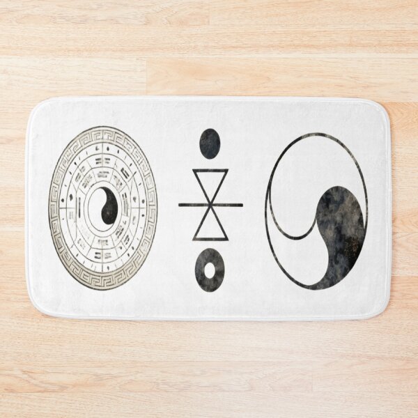 Item preview, Trinity of Balance – Taoist and Esoteric Symbols on Aged Parchment designed and sold by Cristhian Almanza.
