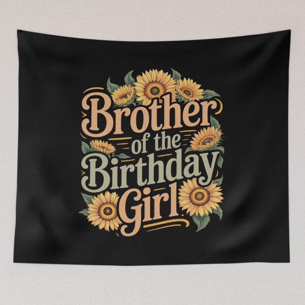 Item preview, Brother Birthday Girl Sunflower Birthday Party Theme designed and sold by RonnasJackson.