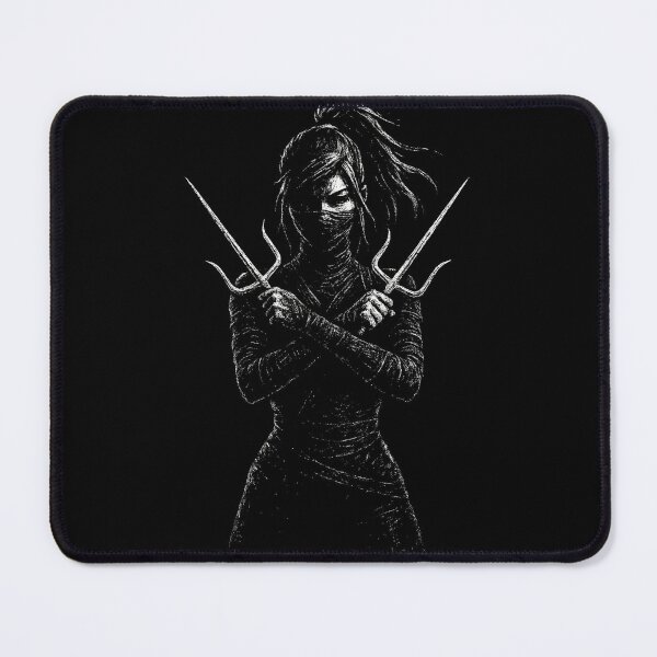 Item preview, Dark Ninja Girl – Gothic Assassin Illustration designed and sold by Mortisigil.