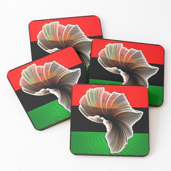 Item preview, Africa Red Black & Green Pan-African Flag Art • Afro Liberation Decor designed and sold by Brooklyn Hearty.