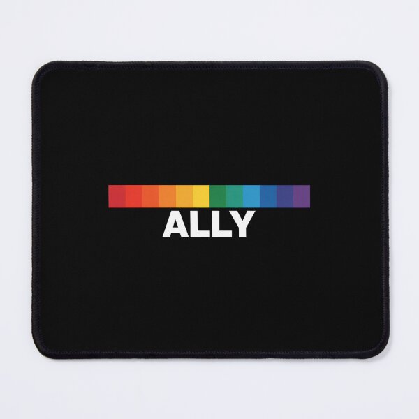 Item preview, Proud Ally Bars Equality LGBTQ Rainbow Flag Gay Pride Ally designed and sold by Morphologiona.